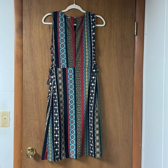 T Tahari boho lace up sides dress - Picture 6 of 6